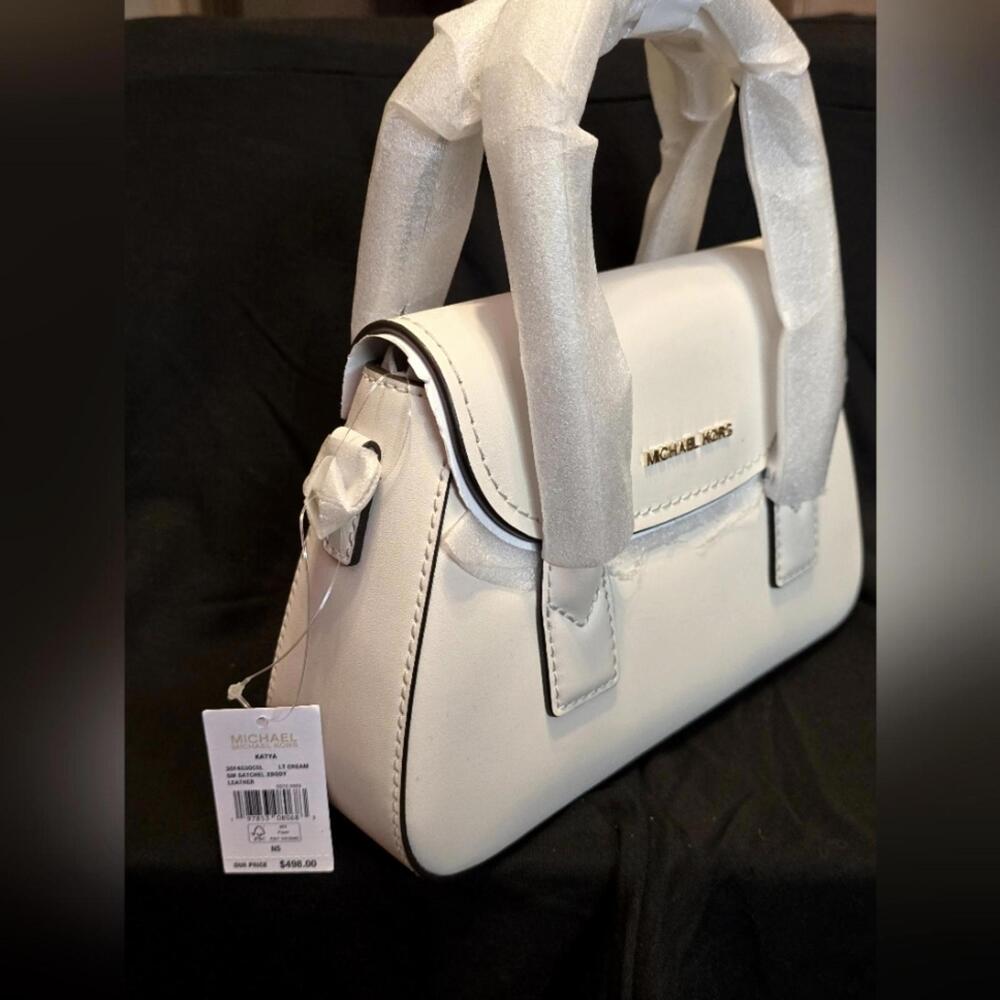 MICHAEL KORS KATYA SMALL LEATHER BAG CROSSBODY/HANDBAG PURSE - Picture 3 of 5